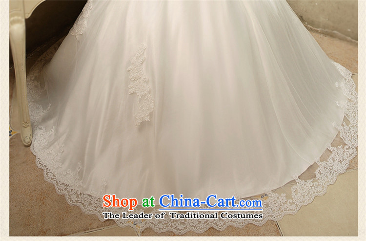 The first field shoulder wedding dresses new 2015 autumn and winter Korean stylish and elegant marriages to align bon bon skirt out of courtesy yarn Foutune of video thin Satin White M picture, prices, brand platters! The elections are supplied in the national character of distribution, so action, buy now enjoy more preferential! As soon as possible.