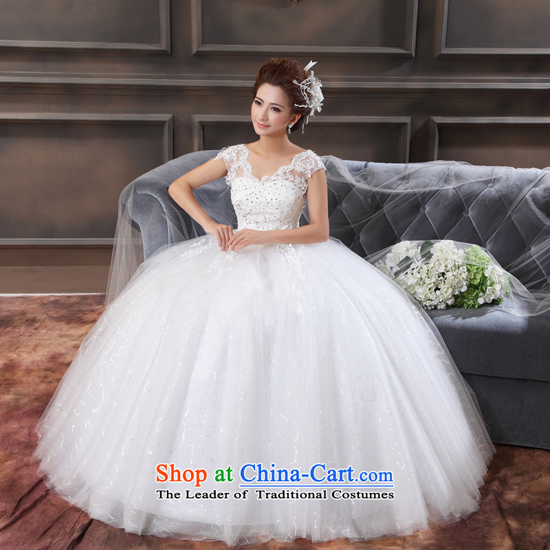 Talk to Her Wedding Dress 2015 new Korean version of large numbers of thin pregnant women Top Loin of graphics to align the white red marriages wedding thick mm wedding white honey words to wife XXXL, shopping on the Internet has been pressed.