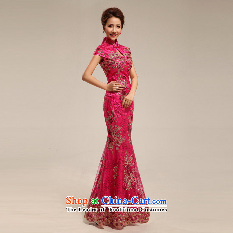 The end of the light of nostalgia for the marriage ceremony service improvement qipao cheongsam dress Yingbin CTX stylish 67 red light at the end of L shopping on the Internet has been pressed.