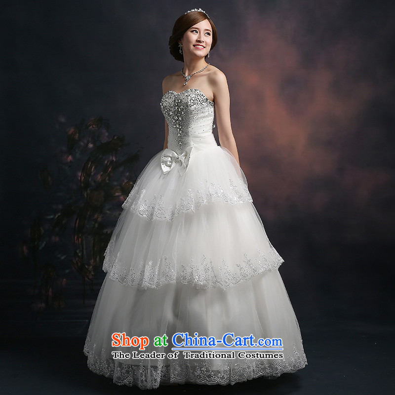 Beverly Ting wedding dresses 2015 new stylish brides fall and winter) alignment with chest strap drill white video Sau San thin bon bon skirt female white M, Beverly (tingbeier ting) , , , shopping on the Internet