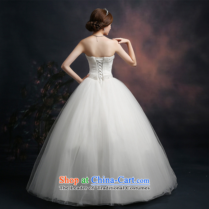 Beverly Ting anointed chest wedding autumn 2015 new Korean Sau San video thin wedding dresses diamond larger straps to align, white , L, Beverly (tingbeier ting) , , , shopping on the Internet