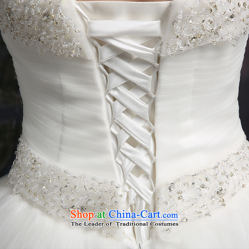 Beverly Ting anointed chest wedding autumn 2015 new Korean Sau San video thin wedding dresses diamond larger straps to align, white , L, Beverly (tingbeier ting) , , , shopping on the Internet