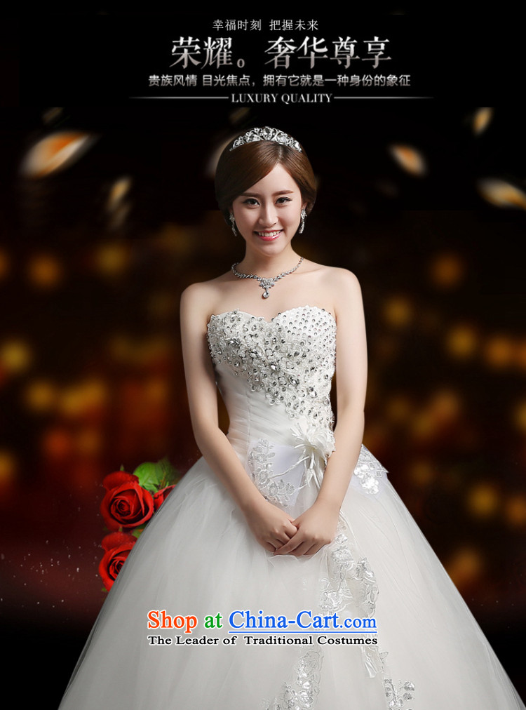 Beverly Ting 2015 new wedding video thin autumn Korean wiped Sau San chest wedding dresses diamond larger straps to align, white L picture, prices, brand platters! The elections are supplied in the national character of distribution, so action, buy now enjoy more preferential! As soon as possible.