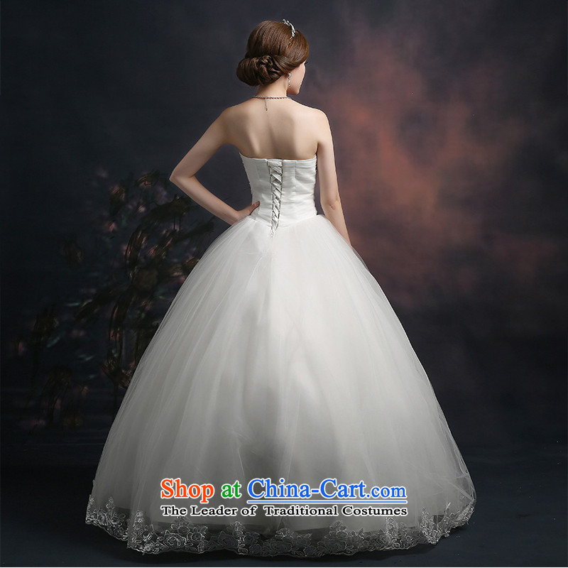 Beverly Ting 2015 new wedding video thin autumn Korean wiped Sau San chest wedding dresses diamond larger straps to align, white , L, Beverly (tingbeier ting) , , , shopping on the Internet