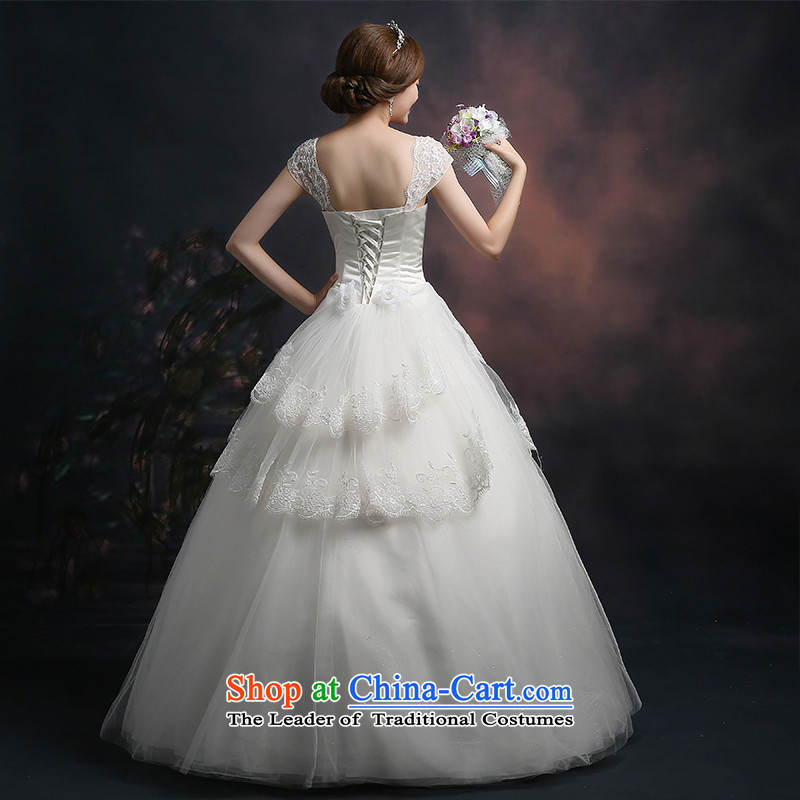 Beverly Ting wedding dresses 2015 new Korean word stylish shoulder wedding shoulders Sau San lace diamond larger alignment with white XL, Beverly (tingbeier ting) , , , shopping on the Internet
