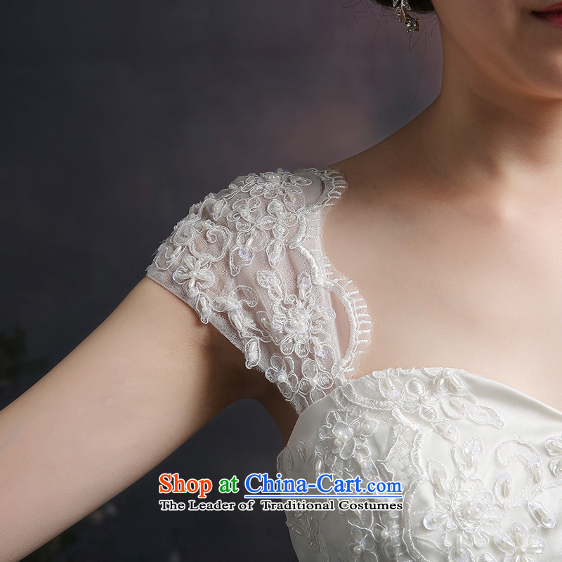 Beverly Ting wedding dresses 2015 new Korean word stylish shoulder wedding shoulders Sau San lace diamond larger alignment with white XL, Beverly (tingbeier ting) , , , shopping on the Internet