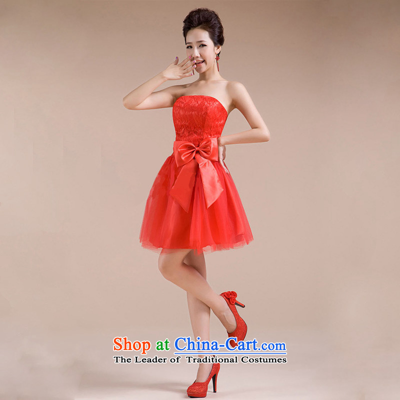 The end of the sister in light multi-colored sweet romantic wedding celebration for Sau San small dress bridesmaid skirt CTX LF-70 red light at the end of L, , , , shopping on the Internet