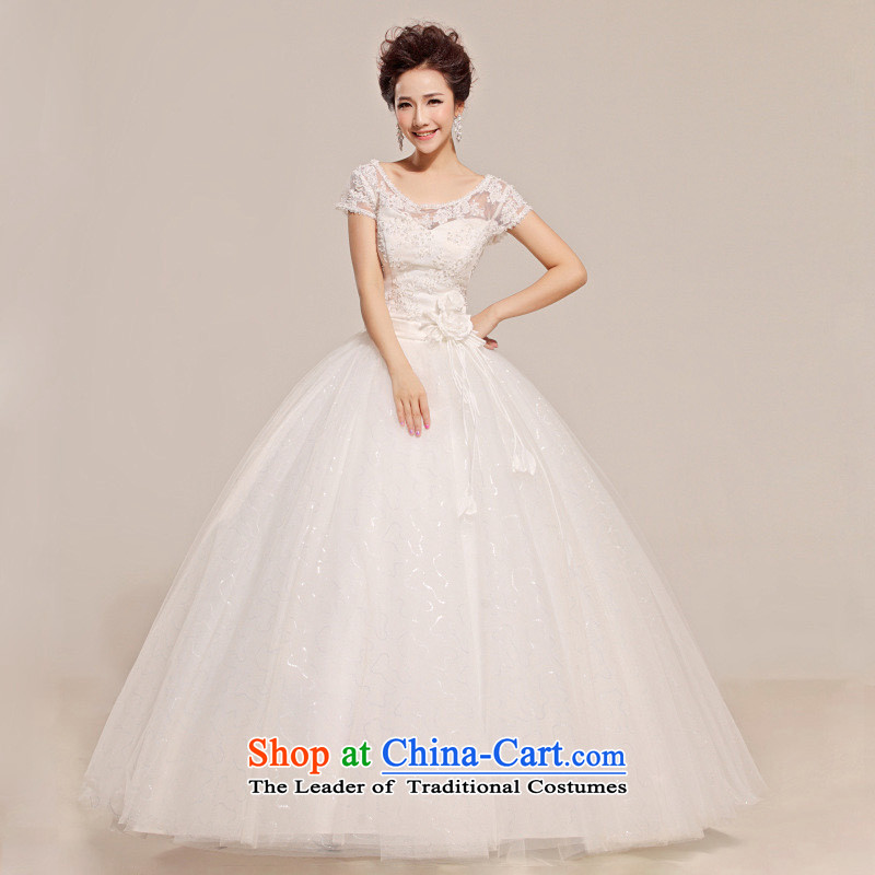The end of the light of the word lace shoulder topped skirt the floral decorations wedding dresses HS315 White M light CTX end shopping on the Internet has been pressed.