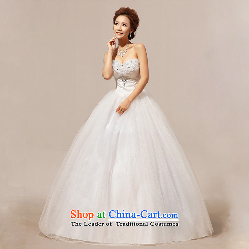 At the end of light depilation wedding bride chest crystal Korean wedding dresses CTX HS238 M white light at the end of S, shopping on the Internet has been pressed.