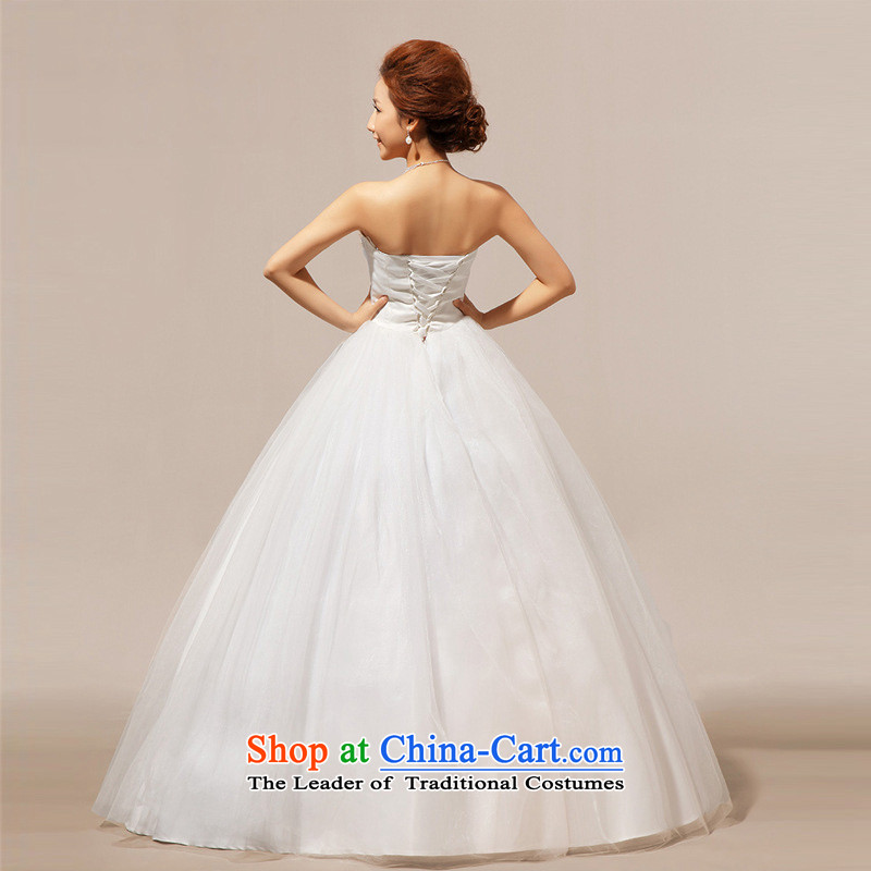 At the end of light depilation wedding bride chest crystal Korean wedding dresses CTX HS238 M white light at the end of S, shopping on the Internet has been pressed.