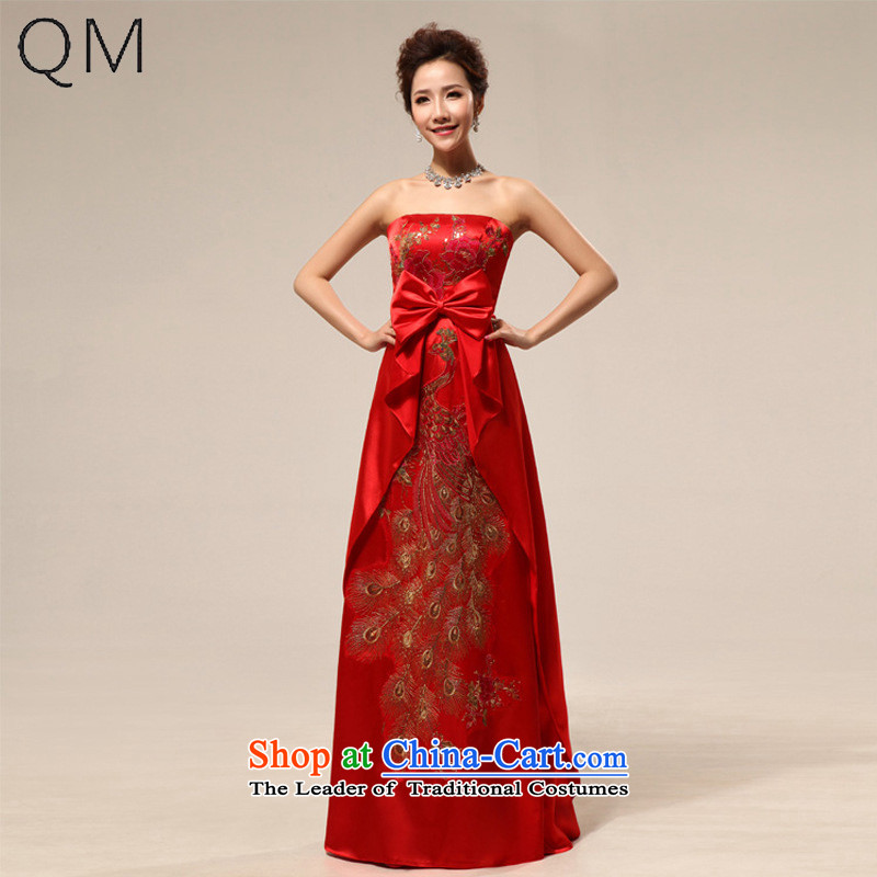 The end of the maternity dress toasting champagne light clothing embroidery peony flowers Phoenix marriage services CTX LF20 RED?M