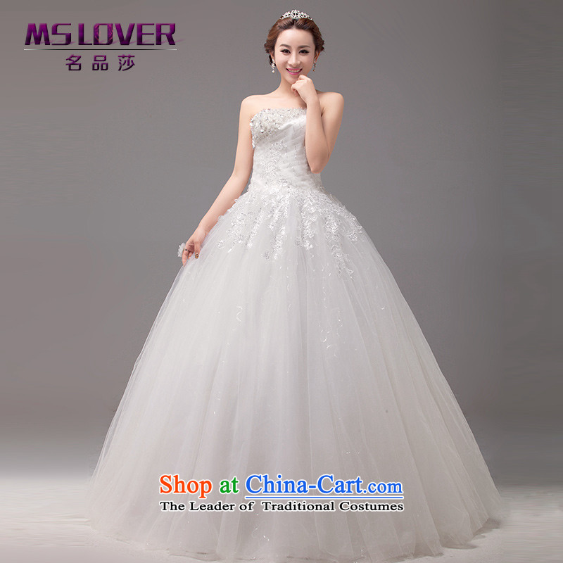  The Korean version of sweet temperament mslover flower filled large petticoats Princess Bride anointed chest straps to wedding 2109 m White tailored - Contact Customer Service