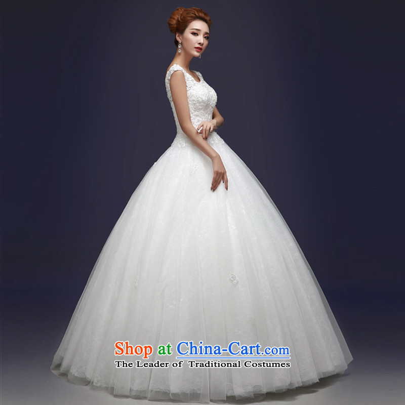7 Color 7 tone Korean brides 2015 shoulders to align the new graphics thin large strap white hunsha wedding H056 White M 7 7 Color Tone , , , shopping on the Internet