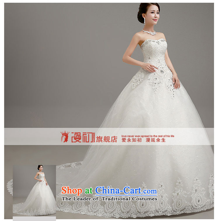 In the early 2015, Wedding Dress Korean anointed chest video thin tail wedding dresses align to bind with bon bon skirt wedding large white tail L code picture, prices, brand platters! The elections are supplied in the national character of distribution, so action, buy now enjoy more preferential! As soon as possible.