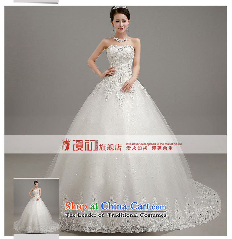 In the early 2015, Wedding Dress Korean anointed chest video thin tail wedding dresses align to bind with bon bon skirt wedding large white tail L code picture, prices, brand platters! The elections are supplied in the national character of distribution, so action, buy now enjoy more preferential! As soon as possible.