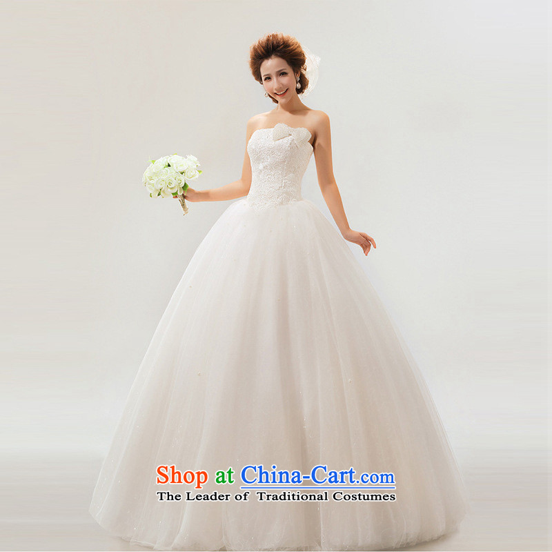 At the end of light wedding Korean sweet bow tie lace marriages wedding dresses CTX HS159 M white light at the end of S, shopping on the Internet has been pressed.