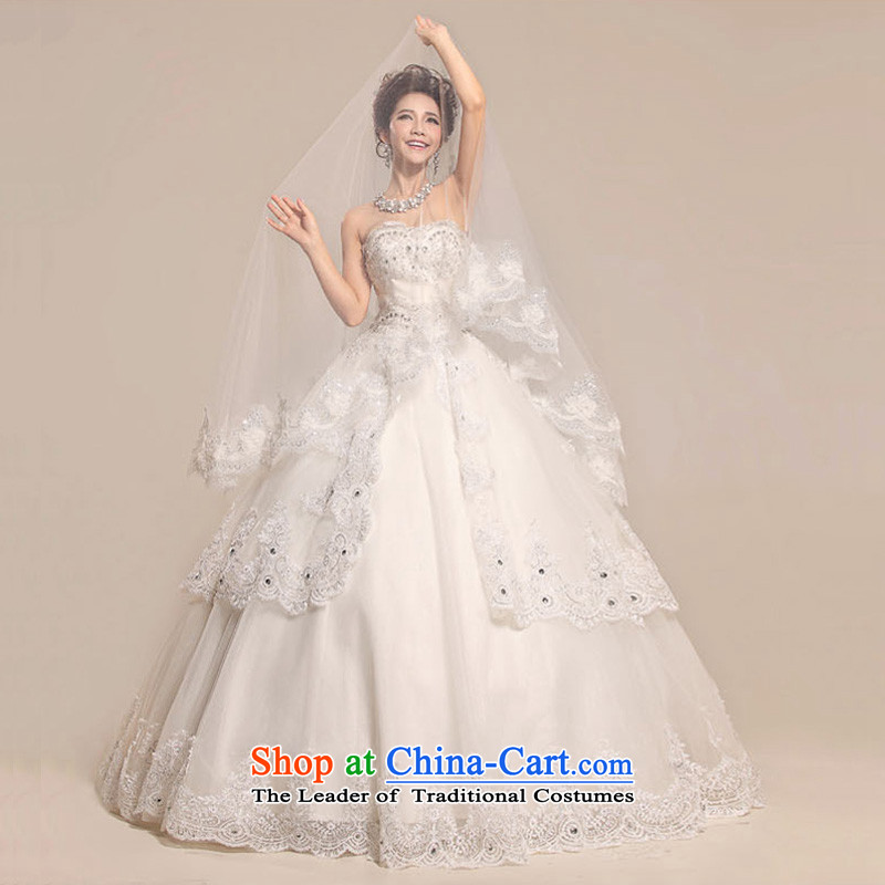 The end of the light (QM) lights are decorated with chest lace noble pregnant women Top Loin of wedding dresses CTX HS033 m White XL, light at the end of shopping on the Internet has been pressed.