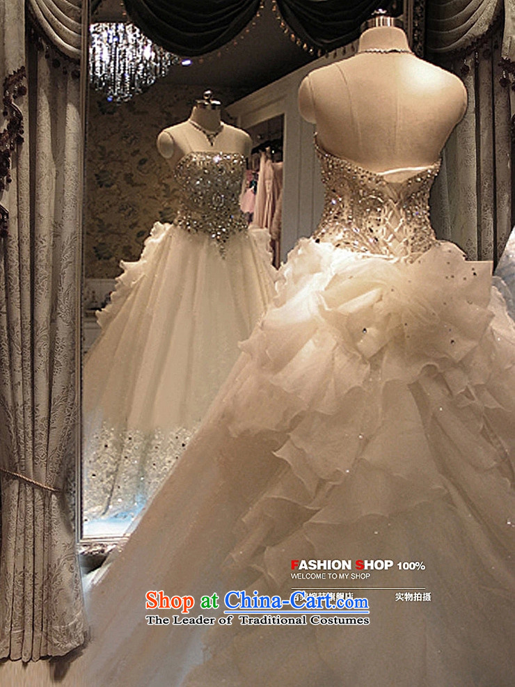 Pre-sale - American married arts wedding dresses 2015 new Korean anointed chest video thin crystal drill tail 7660 bride wedding 1m tail S picture, prices, brand platters! The elections are supplied in the national character of distribution, so action, buy now enjoy more preferential! As soon as possible.