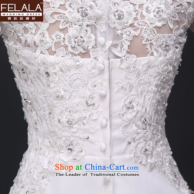 Ferrara wedding dresses 2015 new stylish graphics thin lace in cuff chiffon dresses with large wedding dress female L(2 feet) of Ferrara wedding (FELALA) , , , shopping on the Internet