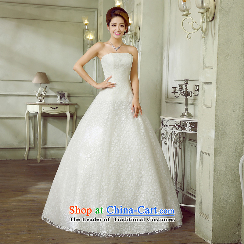 Wedding marriage with the new 2015 Diamond Korean anointed chest Foutune of A thin graphics skirt to align with the white bon bon skirt wedding dresses white L, hundreds of Ming products , , , shopping on the Internet