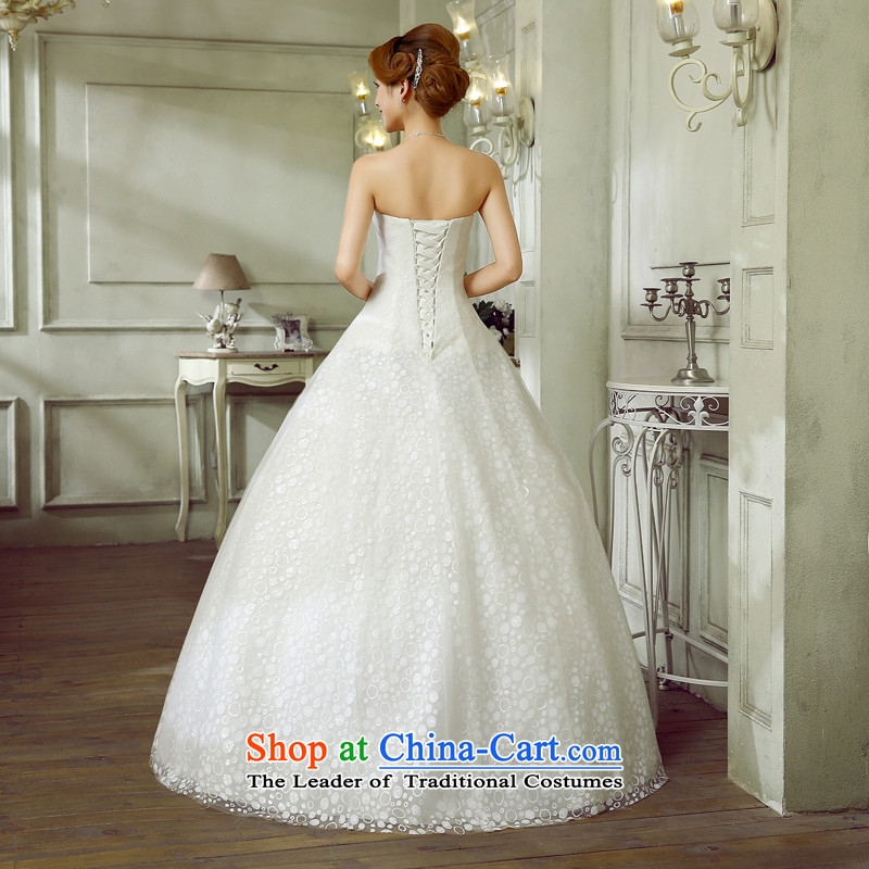 Wedding marriage with the new 2015 Diamond Korean anointed chest Foutune of A thin graphics skirt to align with the white bon bon skirt wedding dresses white L, hundreds of Ming products , , , shopping on the Internet
