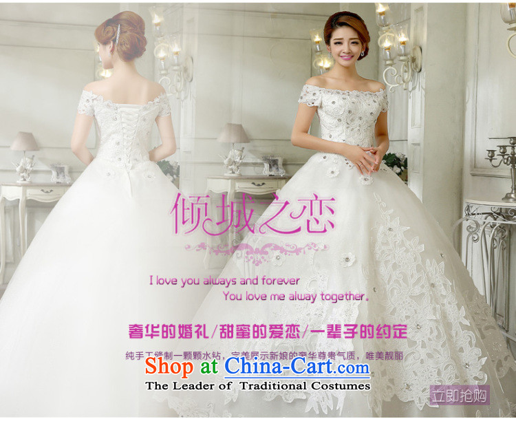 Wedding dress 2015 new Korean fashion lace diamond shoulders a field to align the shoulder wedding Korean Sau San bon bon skirt White XL Photo, prices, brand platters! The elections are supplied in the national character of distribution, so action, buy now enjoy more preferential! As soon as possible.