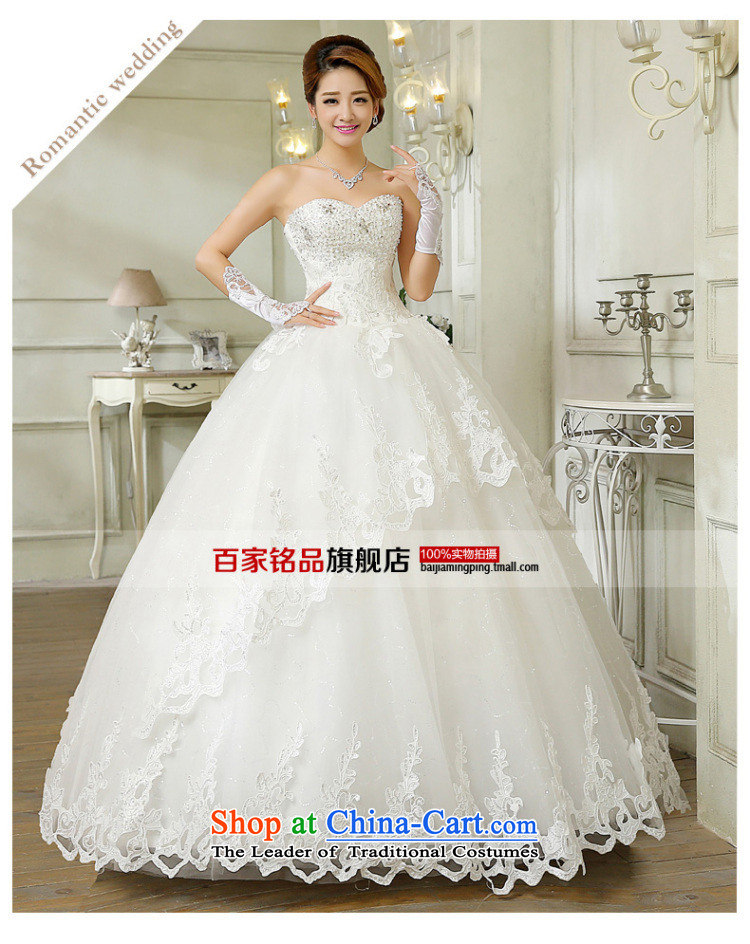 Wedding dresses new 2015 autumn and winter Korean fashion Foutune of diamond wipe off-chip lace bride chest to align graphics thin white wedding dress White M bon bon picture, prices, brand platters! The elections are supplied in the national character of distribution, so action, buy now enjoy more preferential! As soon as possible.