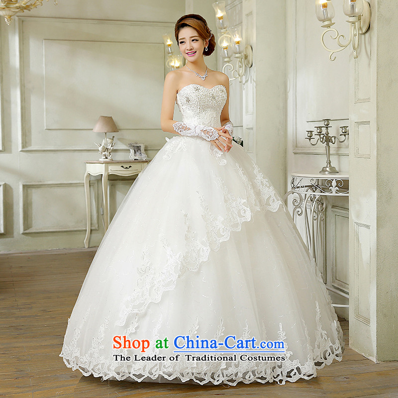 Wedding dresses new 2015 autumn and winter Korean fashion Foutune of diamond wipe off-chip lace bride chest to align graphics thin white wedding dress white bon bon M, hundreds of products has been pressed. Mr Martin LEE shopping on the Internet