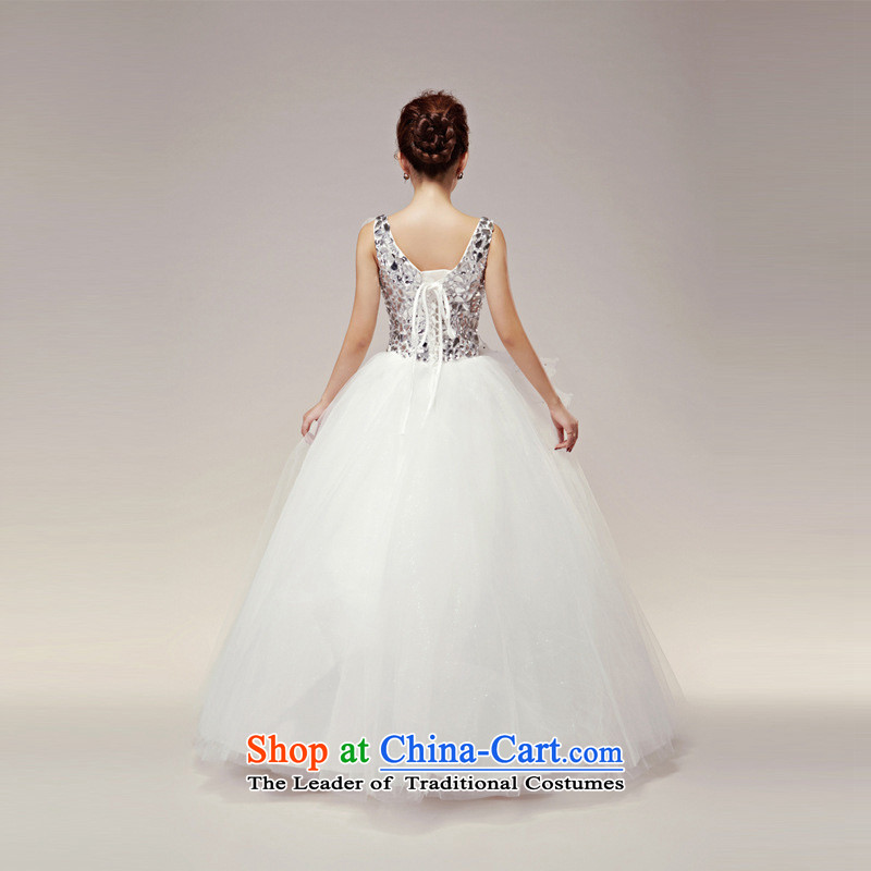 The end of the light (QM) Wedding on drill shoulders wedding bride wedding marriage wedding CTX HS263 m White XL, light at the end of shopping on the Internet has been pressed.