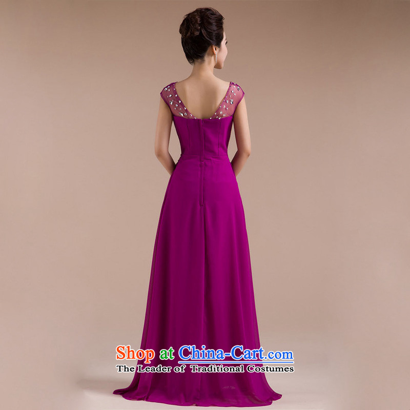 The end of the light (QM) Bride wedding dresses shoulder and sexy wedding dress retro CTX Purple light at the end of M , , , shopping on the Internet