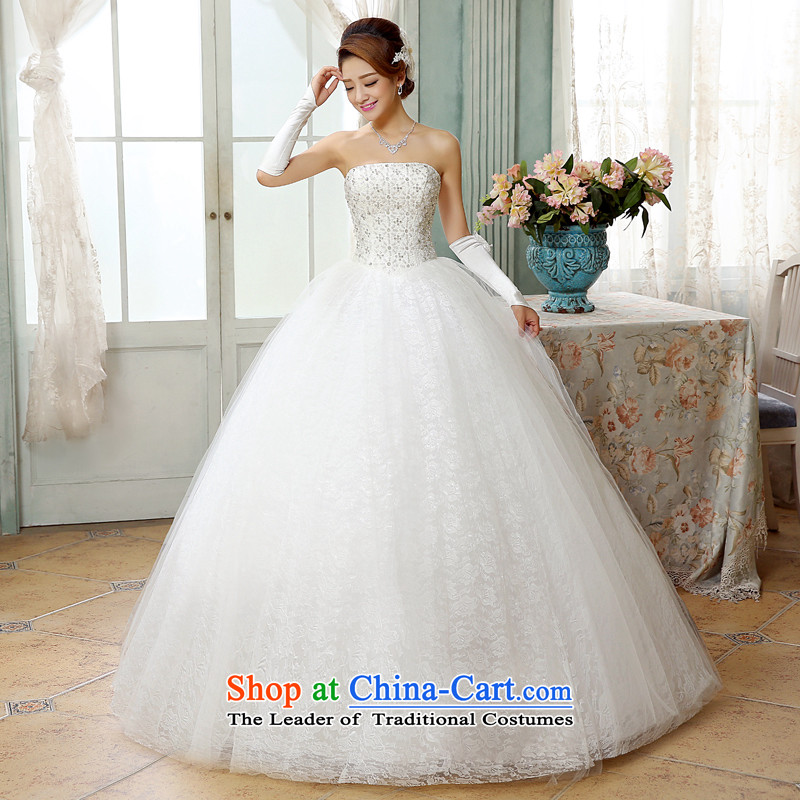 Wedding white 2015 autumn and winter new stylish sexy anointed chest video thin wedding lace luxury diamond align to bind with wedding white L, hundreds of Ming products , , , shopping on the Internet
