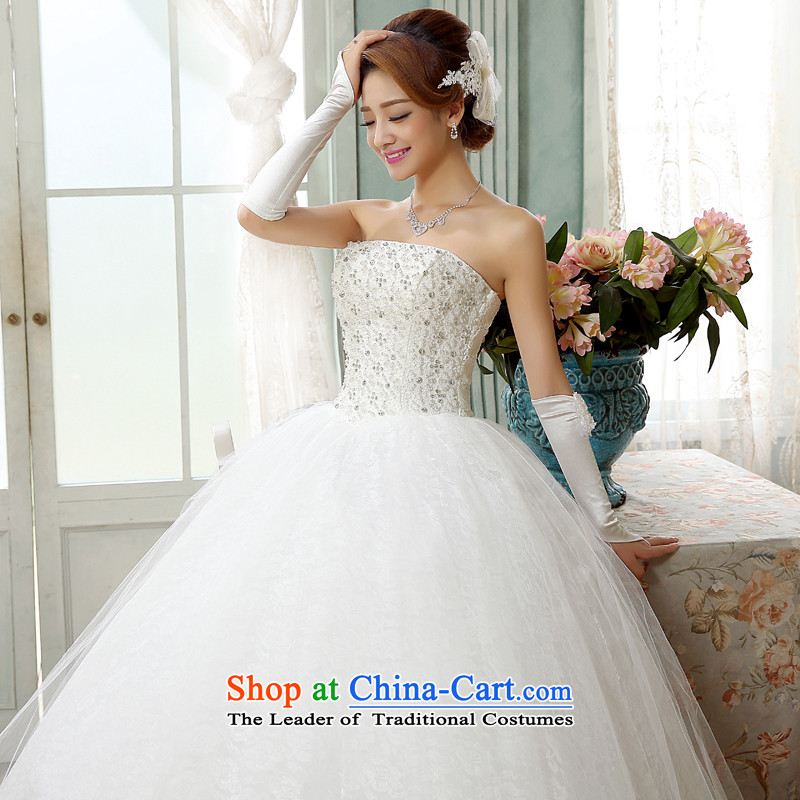 Wedding white 2015 autumn and winter new stylish sexy anointed chest video thin wedding lace luxury diamond align to bind with wedding white L, hundreds of Ming products , , , shopping on the Internet