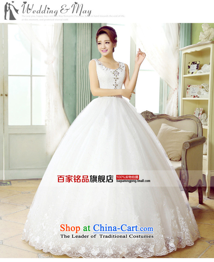Wedding dress 2015 autumn and winter new stylish bride Korean word shoulder graphics thin diamond Sau San large straighten to bind with the autumn and winter, white XL Photo, prices, brand platters! The elections are supplied in the national character of distribution, so action, buy now enjoy more preferential! As soon as possible.