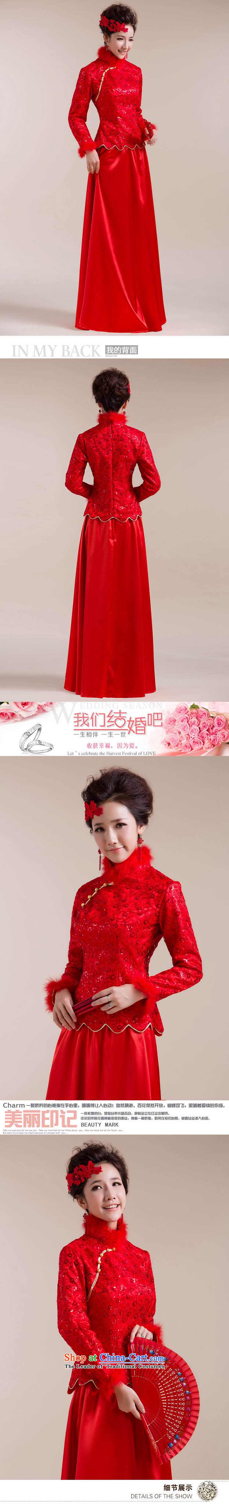 The end of the light (QM) Gross Gross for cuff dot decorated under the aliasing dragging long skirt Tang dynasty marriage qipao CTX RED XL Photo, prices, brand platters! The elections are supplied in the national character of distribution, so action, buy now enjoy more preferential! As soon as possible.