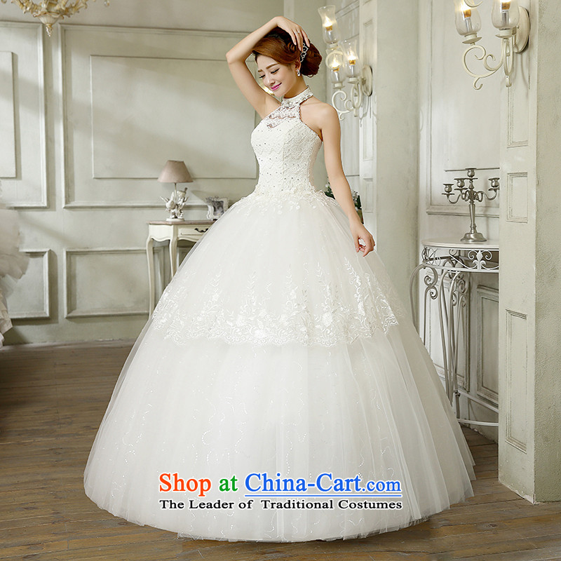 The bride wedding dresses hang also new stylish Sweet Korean 2015 alignment with large numbers to bind video thin lace diamond bon bon skirt wedding white L, hundreds of Ming products , , , shopping on the Internet