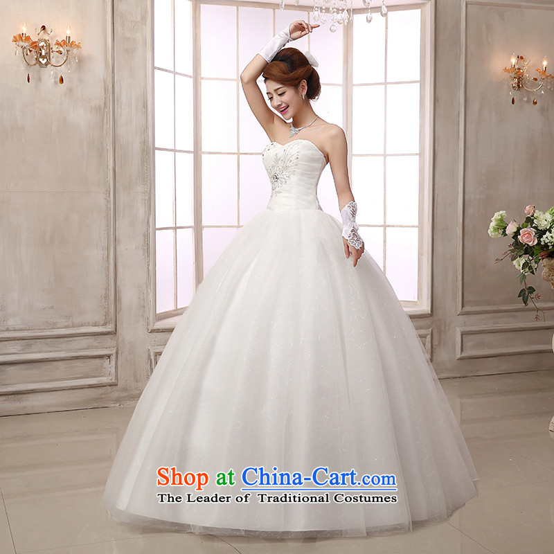 Wedding dress 2015 autumn and winter Princess align new sweet to sexy Beauty Chest straps with diamond wedding dress marriage Bride With White customization size 7 Day Shipping, hundreds of Ming products , , , shopping on the Internet
