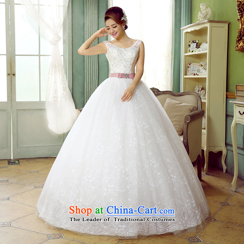 Wedding dress female 2015 autumn the new Korean sweet gentlewoman shoulders the strap is simple and stylish graphics thin sweet Princess Sau San white wedding New White M, hundreds of Ming products , , , shopping on the Internet