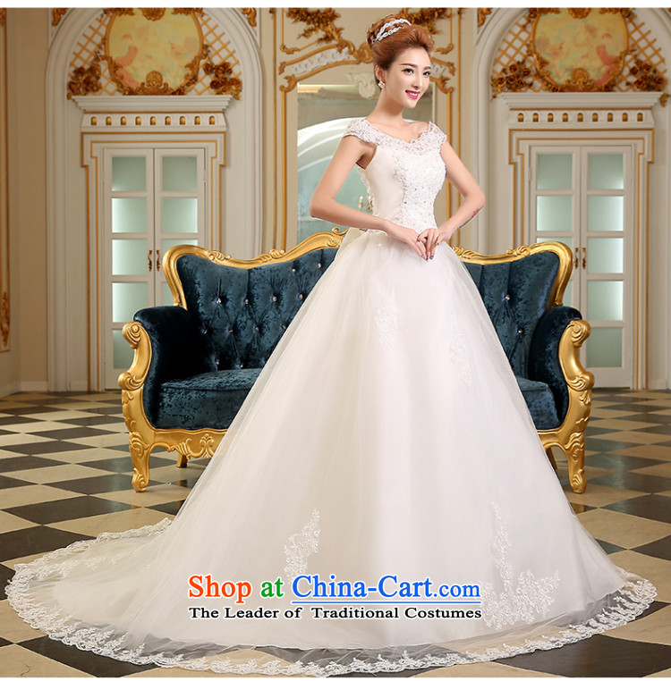 The Korean version of the divas autumn 2015 new stylish wedding day Korean word shoulders a luxurious hotel small trailing larger MM thick video thin pregnant women wedding white XS( slotted shoulders fashion sense) Picture, prices, brand platters! The elections are supplied in the national character of distribution, so action, buy now enjoy more preferential! As soon as possible.
