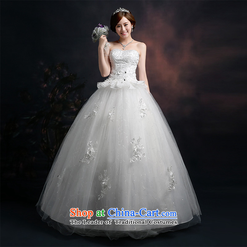 Wedding dresses new 2015 winter white strap lace sequin embroidery on wedding dresses bon bon skirts and chest bride wedding dresses white tailored, Lily Dance (ball lily shopping on the Internet has been pressed.)