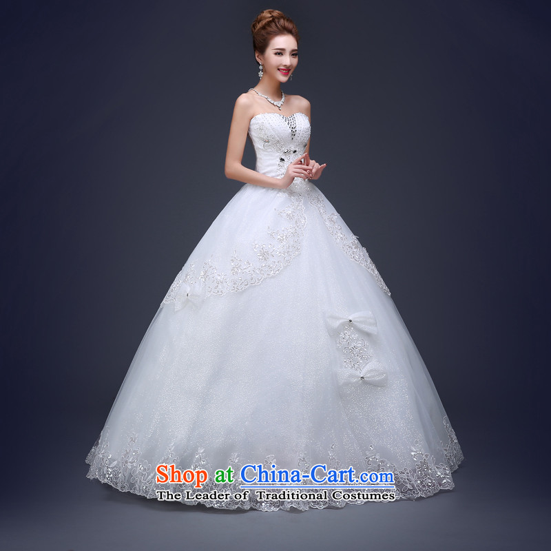 Talk to her wedding dresses spring 2015 to align the new Korean large stylish graphics thin lace wipe out white yarn Chest ( ) M Honey Words to Madame shopping on the Internet has been pressed.