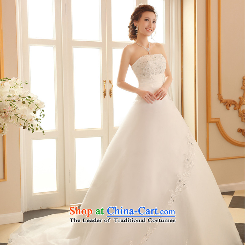 Lily Dance wedding dresses Summer 2015 new wedding band wedding alignment with chest wedding Korean version of large trailing white marriages wedding dresses , L, Lily (white ball lily) , , , shopping on the Internet