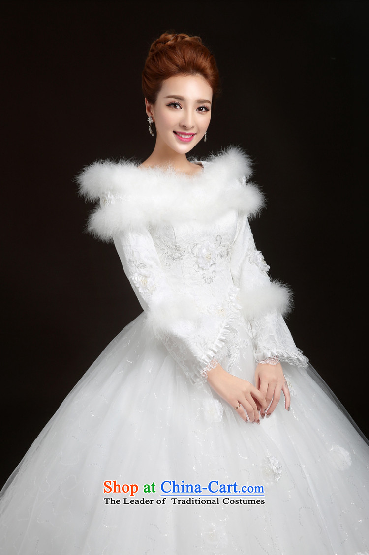 Winter wedding dresses new 2015 winter wedding to align the Korean winter, long-sleeved thick wedding marriages winter) wedding dresses White XXL picture, prices, brand platters! The elections are supplied in the national character of distribution, so action, buy now enjoy more preferential! As soon as possible.