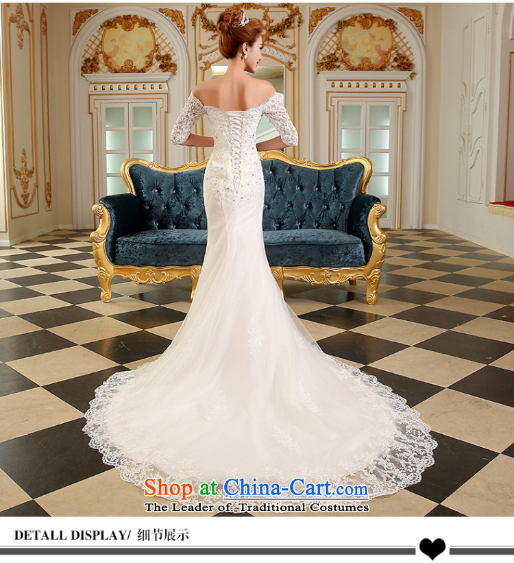 The Korean version of the divas wedding autumn 2015 new crowsfoot small trailing long word wedding dress in shoulder cuff small trailing crowsfoot Sau San wedding guests will find all of the word PUERTORRICANS white shoulders in a stylish cuff) Picture, prices, brand platters! The elections are supplied in the national character of distribution, so action, buy now enjoy more preferential! As soon as possible.
