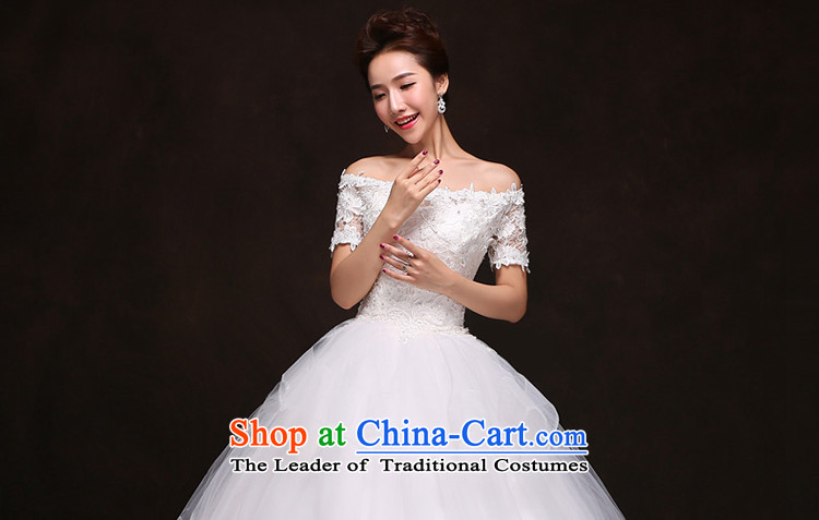 7 color tone won seven new luxury version 2015 lace a shoulder straps align field to the Princess Bride With cuff wedding dresses H058 White XXL picture, prices, brand platters! The elections are supplied in the national character of distribution, so action, buy now enjoy more preferential! As soon as possible.
