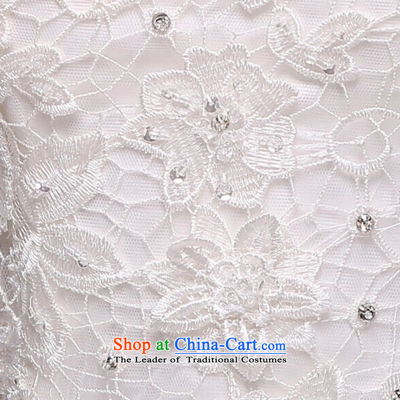 7 color tone won seven new luxury version 2015 lace a shoulder straps align field to the Princess Bride With cuff wedding dresses H058  XXL, White 7 color 7 Tone , , , shopping on the Internet