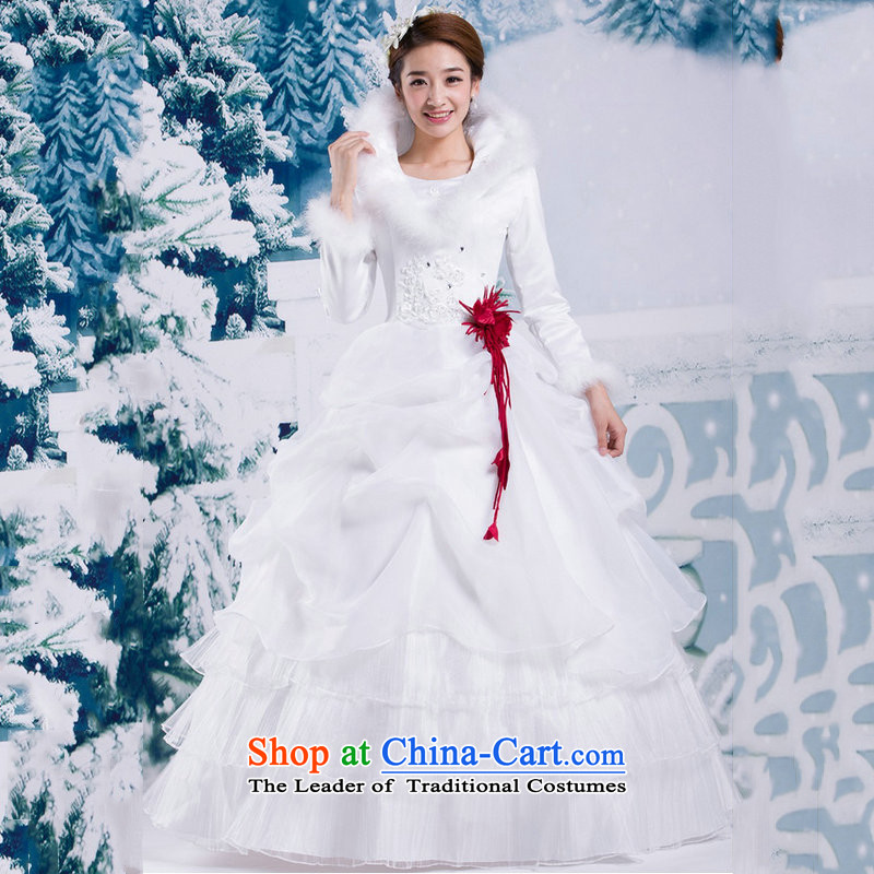 There is also optimized 8D winter winter 2014 Korean version of the new long-sleeved gross for thick winter winter) cotton wedding YSB2064 white colored silk, L, yet optimized shopping on the Internet has been pressed.
