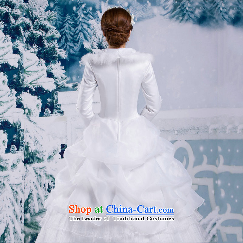 There is also optimized 8D winter winter 2014 Korean version of the new long-sleeved gross for thick winter winter) cotton wedding YSB2064 white colored silk, L, yet optimized shopping on the Internet has been pressed.