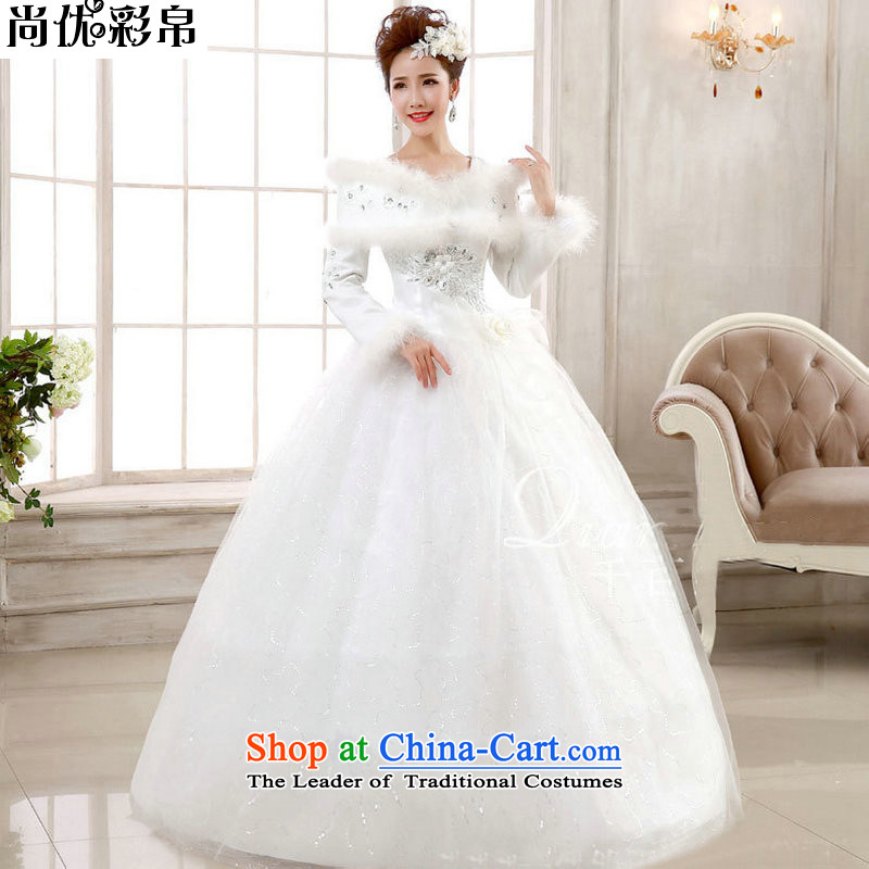 There is also optimized 8D bride wedding dresses 2014 winter, the new Korean thick cotton long-sleeved to align code winter wedding word shoulder A M, yet YSB2065 optimized color 8D , , , shopping on the Internet