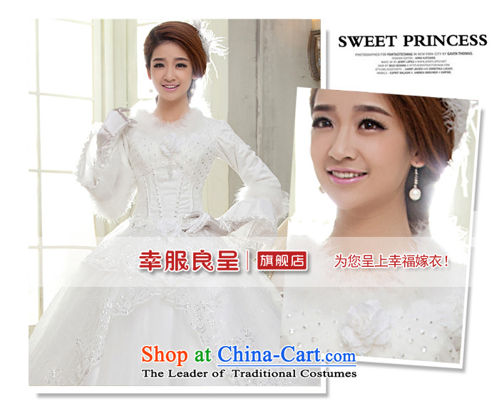 The privilege of serving-leung 2015 winter new bride wedding dress long sleeved shirt with white graphics to align the thin wedding dress for winter White M picture, prices, brand platters! The elections are supplied in the national character of distribution, so action, buy now enjoy more preferential! As soon as possible.