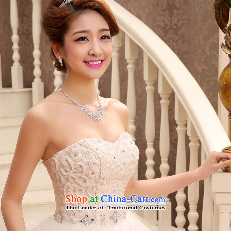 The privilege of serving-leung 2015 new bride wedding dress wiping the chest white graphics to align the large thin wedding dresses white L, of skirt services-leung , , , shopping on the Internet